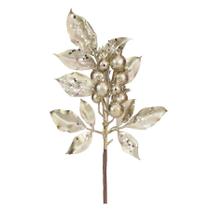 Galho Folhas e Frutas Dourado - 1 unidade - Cromus - Rizzo