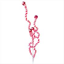 Galho Guizo Candy Vermelho Branco Natalino 57cm 3UN