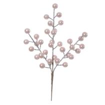 Galho Natalino Berry Rosa Perola Decoração Árvore Guirlanda