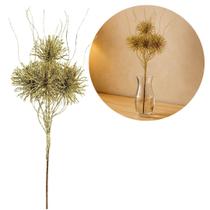 Galho Natalino Haste 4 Buchinhos Glitter Dourado Prime 46cm x 15cm Galho Natalino Haste 4 Buchinhos Glitter Dourado Prime 46cm x 15cm