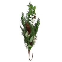 Galho Nevado Verde Branco e Marrom 67cm 1 Unidade 1041258 - CROMUS Galho Nevado Verde Branco e Marrom 67cm 1 Unidade 1041258 - CROMUS