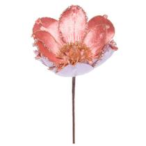 Galho Pick Flor Magnolia Rosa - Cabo Curto - 1 unidade - Cromus - Rizzo
