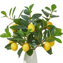 Galhos artificiais de limoeiro Heleze Faux Greenery 18 em 3 unidades Galhos artificiais de limoeiro Heleze Faux Greenery 18 em 3 unidades
