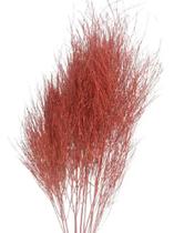 Galhos Aspargo Vermelho Com Purpurina 6uni Decoração Enfeite - Stop Flores