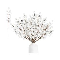 Galhos De Agulhas De Pinheiro Artificial Com Frutos Vermelhos De Holly 26 20cm Para Decoração De