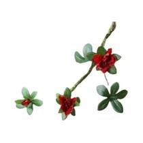 Galhos De Azaléia De Seda Branca Com 3 Flores 70CM Flores Artificiais Para Casamentos Decoração