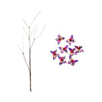 Galhos De Flores Artificiais Borboleta DIY Destacáveis Para Decoração De Casa, Mesa De Jantar, Vaso