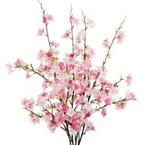 Galhos de flores artificiais de flor de cerejeira obbsie 39,4 polegadas