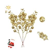 Galhos De Frutas Artificiais Com Glitter De Natal, 5-30PCS Para Decoração De Casa, Casamento, Festa
