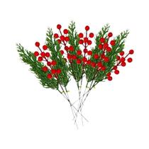 Galhos De Pinheiro Artificial Vermelho 10 Peças Ornamentos De Natal Para DIY Guirlanda De Natal Galhos De Pinheiro Artificial Vermelho 10 Peças Ornamentos De Natal Para DIY Guirlanda De Natal