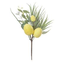 Galhos Haste Pick Enfeite Páscoa Com Ovinhos Amarelo 4un