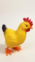 Galinha Brinquedo Fazenda Realista 14cm Borracha Macia