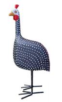 Galinha Dangola Guiné Capote 22cm - Artesanato de Madeira