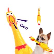 Galinha De Borracha Frango Brinquedo Sonoro Para Pet Diversão Garantida Galinha De Borracha Frango Brinquedo Sonoro Para Pet Diversão Garantida