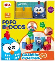Galinha Pintadinha Fofo Blocos 15 Pe&ccedilas Elka - 1047