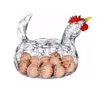 Galinha Porta Ovos Cesta Aramada Gourmet Decorativa Galinha Porta Ovos Cesta Aramada Gourmet Decorativa