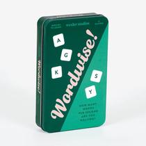 Galison Wordwise! Dice Game Fun Dice Game for Kids, Easy to Play Family Game for 2+ Players, for Ages 6+ Conveniente Storage Tin and Instructions Included, Great Learning Activity for Kids