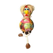 Galo Caipira em Cabaça com Pernas e Chapéu de Palha 13 a 15cm Galo Caipira em Cabaça com Pernas e Chapéu de Palha 13 a 15cm