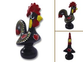 Galo português de barcelos altura 25cm em cerâmica esmaltada