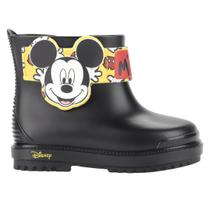 Galocha Boot Coturno Bota Baby Disney Aplique Mickey Calce Fácil