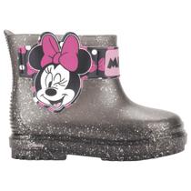 Galocha Boot Coturno Bota Baby Disney Aplique Minnie Calce Fácil