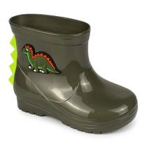 Galocha Bota Infantil Luelua Menino Dino Antiderrapante Galocha Bota Infantil Luelua Menino Dino Antiderrapante