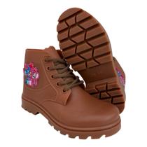 Galocha Bota Infantil Menina Lilo Stich Coracao Vermelho