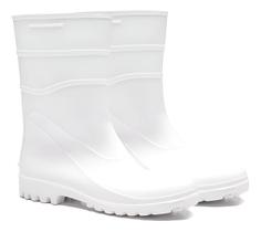 Galocha Branca Pvc Botina Bota Antiderrapante Epi Original