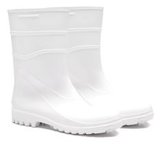 Galocha Branca Pvc Limpeza Impermeável Antiderrapante Epi