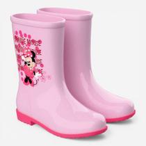 Galocha Disney Fall Rain Minnie Mouse Infantil Rosa