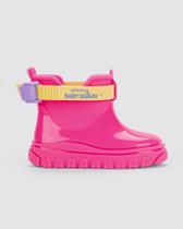 Galocha Grendene Kids Baby Shark Com Capa De Chuva Infantil Cor Rosa