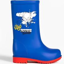 Galocha Grendene Sonic Agile Infantil Azul Vermelho Galocha Grendene Sonic Agile Infantil Azul Vermelho