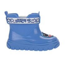Galocha Grendene Stitch Personagem Calce Fácil Infantil Azul Branco