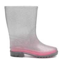 Galocha Infantil Bota Menina Glitter Mar & Cor Para Chuva Confortável Impermeavel