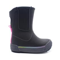 Galocha Infantil Feminina Plugt Acqua Chelsea Preto com Rosa Conforto e Estilo para Meninas Galocha Infantil Feminina Plugt Acqua Chelsea Preto com Rosa Conforto e Estilo para Meninas