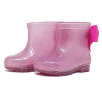 Galocha Infantil KidSplash! Feminina Baby Bow Glitter