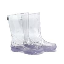 Galocha Infantil KidSplash! Unissex Lisa Transparente Incolor