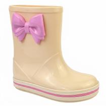 Galocha Infantil Menina Baby LueLua com Lateral Off White Antiderrapante Impermeável Confortável Galocha Infantil Menina Baby LueLua com Lateral Off White Antiderrapante Impermeável Confortável