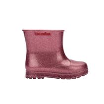 Galocha Infantil Mini Melissa Welly Baby Rosa Glitter