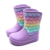 Galocha Infantil Plugt Acqua Sereia Lilás Menina