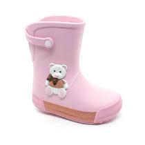 Galocha Infantil Plugt Menina Acqua Ursinho Rosa Bale P/ Chuva Leve Macio Confortavel Galocha Infantil Plugt Menina Acqua Ursinho Rosa Bale P/ Chuva Leve Macio Confortavel
