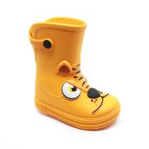 Galocha Infantil Plugt Tigre Laranja Bota de Chuva Impermeável, Leve e Confortável para Menino e Menina