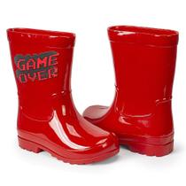 Galocha Kids Menino Game Over Vermelho Mar&Cor