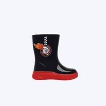 Galocha Preta Plástica Auto Speed Infantil Menino Worldcolors 274.003 Preto