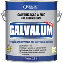 Galvalum Galvanização a Frio Aluminizada 3,6 Litros - DA3 - TAPMATIC Galvalum Galvanização a Frio Aluminizada 3,6 Litros - DA3 - TAPMATIC