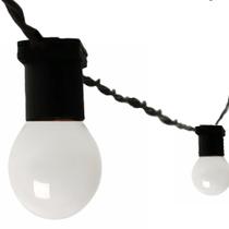 Gambiarra 50cm Preto 75M Com Lampadas Led 127v Com Plug