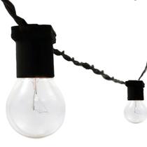 Gambiarra Lampadas Preto 100m Com Plug Pra ligação Boho Chic - JDK Iluminação