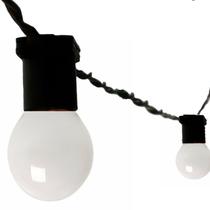 Gambiarra Preto 50M Com Lampadas Led 220v Com Plug - JDK Iluminação