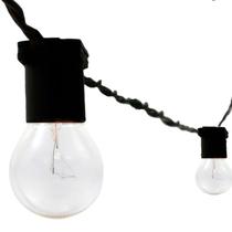 Gambiarra Preto 55M Com Lampadas Transparente 220v Com Plug
