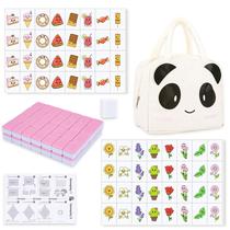 Game Blocks drizzle 65 Tiles Seaside Escape com bolsa Panda